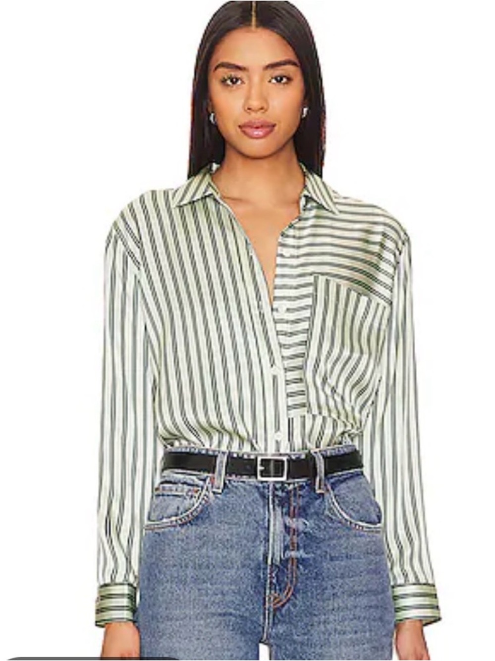 ๐ RAILS Eden Stripe 100% Silk Blouse